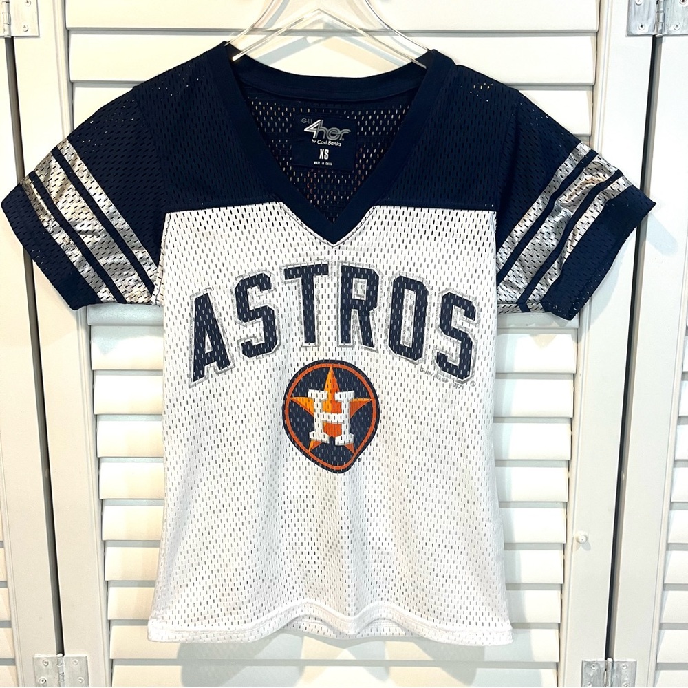 G-III 4Her by Carl Banks Astros Mesh Jersey